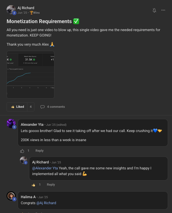 Student post: monetization requirements hit off a single video